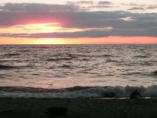 Sunset over Lake Erie