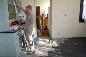 Bill tiling Kitchen