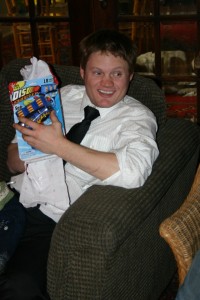 Last Christmas-John opened his disk gun with a maniacal gleam